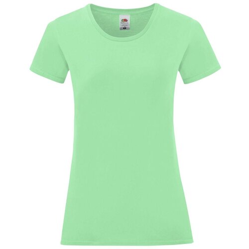 Fruit Of The Loom Iconic Women's Mint T-shirt in combed cotton Cene