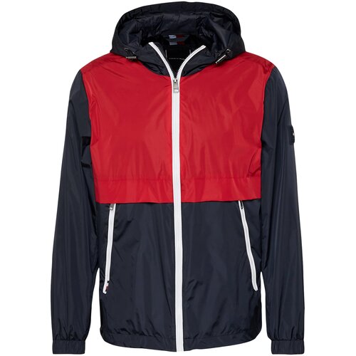Tommy Hilfiger Prehodna jakna temno modra / ognjeno rdeča / bela Cene