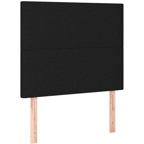 vidaXL Krevet s oprugama i madracem crni 90x200 cm od tkanine Cene