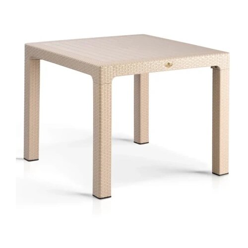  Bastenski sto ratan 90x90 capucino ( 0000470 ) Slike