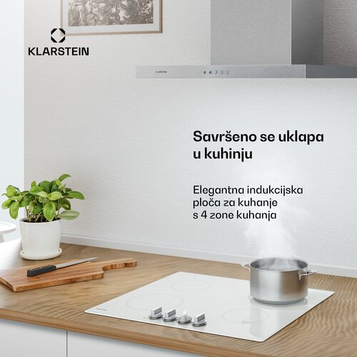 Klarstein Kochheld indukcijska ploča za kuhanje | Elegantna i snažna | 4 zone za kuhanje | 7000 W | 60 cm Slike