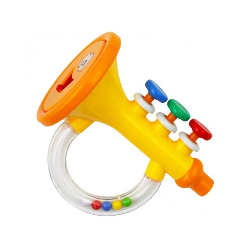 Baby Mix plastična ropotuljica trobentica Slike