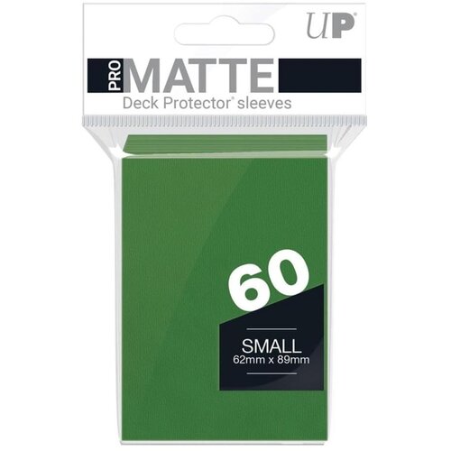 Ultra PRO Matte Small Desk Protector Sleeves 60 - Green Cene