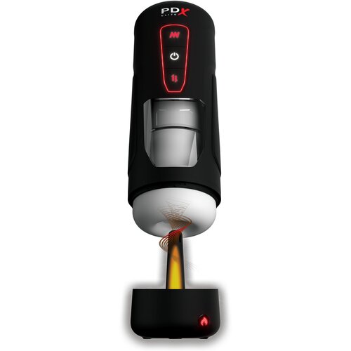 Pipedream PDX Elite Milk Me Hotter - grijaći masturbator (crni) Slike