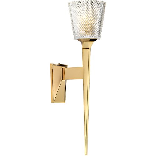 Elstead Lighting Elstead Verity Stenska svetilka z 1 lučjo, senčnik iz poliranega zlatega stekla, G9, (22099036) Cene