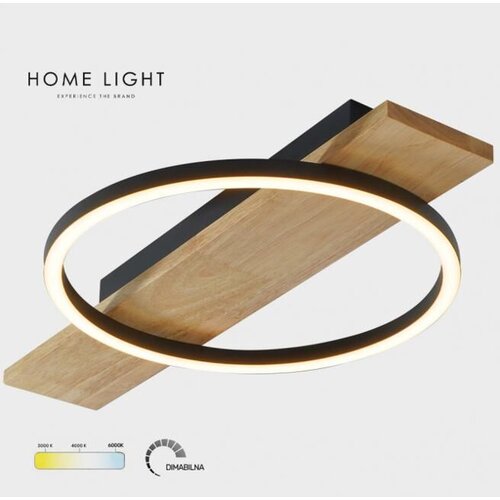 Bb Link Led plafonjera 16W Crna/Drvo SOLEA 35 Cene