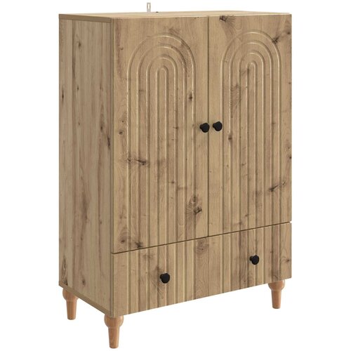 vidaXL Strani &scaron;al Artisan hrast 66 x 34,5 x 95 cm Inženirski les, (5000217762) Cene