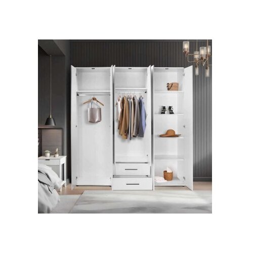 Hanah home Ormar Bijeli, 213x206x52 cm, Bijela Cene