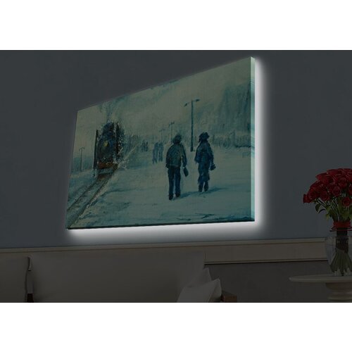 Wallity Slika sa LED osvetljenjem 4570HDACT-040, 45x70 cm Cene