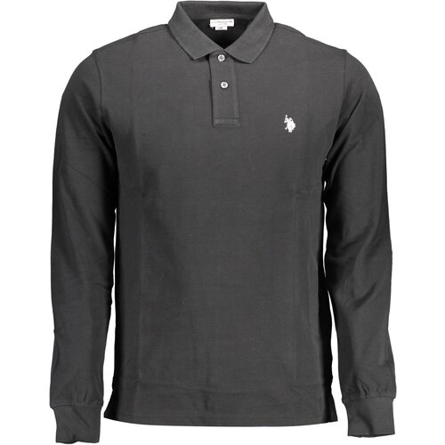 U.S. Polo Assn. US POLO MEN&amp;amp;#39;S LONG SLEEVED POLO BLACK Slike