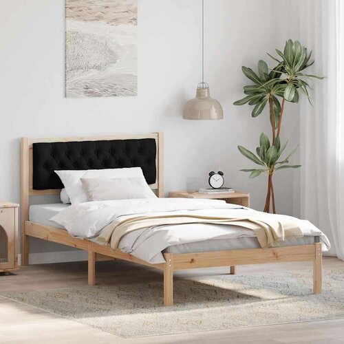  Okvir za krevet s uzglavljem Crna 100 x 200 cm tkanina Cene