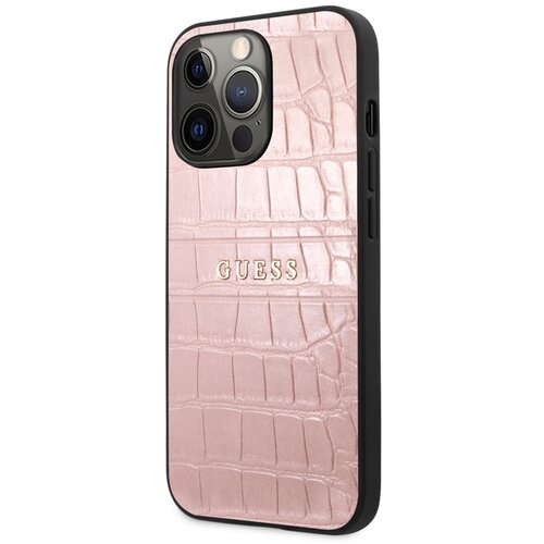 Guess Apple iPhone 13 Pro PU ovitek Croco, Roza, (21244342) Slike