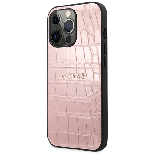 Guess Apple iPhone 13 Pro PU ovitek Croco, Roza, (21244342)