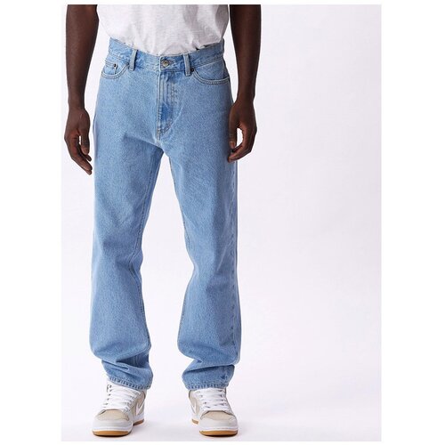 Obey Jeans straight Bender denim Modra Cene