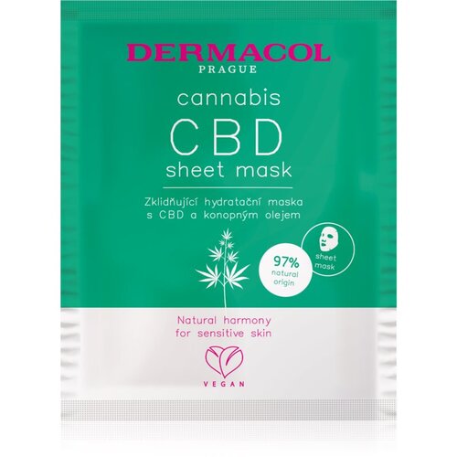 Dermacol Cannabis Sheet maska s hidratacijskim i umirujućim djelovanjem 1 kom Cijene