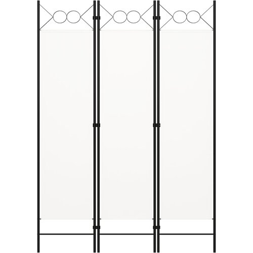 Maison Chic Paravan - Sobne pregrade 3-delni bel 120x180 cm, (22111429) Cene