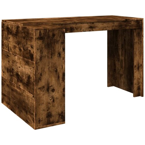 Maison Chic Pisarniška Pisalna miza - pisarniška miza - Računalniška miza dimljen hrast 123,5x73,5x75 cm inž. les, (21785261) Cene
