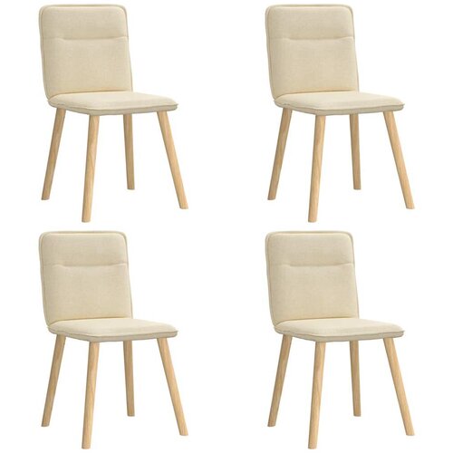 Maison Chic Jedilni stoli - Vzorci stoli 4 kosi krem blago A754, (22032123) Cene