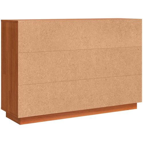  Kreveta Smeđi hrast 111 x 34 x 75 cm Čvrsto borovo drvo Slike