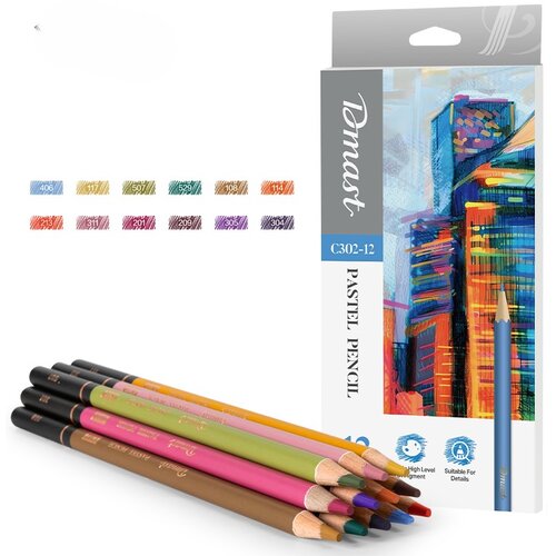 Dmast Set pastelnih olovaka EC302-12, 12 komada Cene