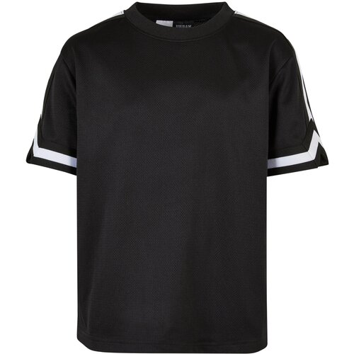 Urban Classics Kids Boys Oversized Stripes Mesh Tee black Slike