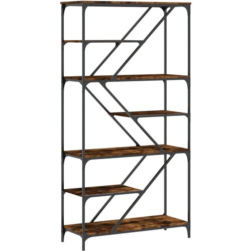 Maison Chic Knjižna omara - Knjižna polica - Knjižni regal sonoma hrast 91x36x176 cm inž. les in jeklo, (21723245) Cene