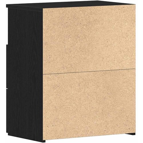  Noćni ormarić s ladicama 2 pcs Crni hrast 50 x 32 x 60 cm Slike