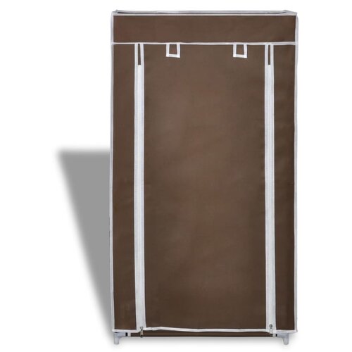 Maison Chic Omarice za obutev - Kopa za čevlje s Pokrivalom Blago 58 x 28 x 106 cm Rjave Barve, (21777341) Slike