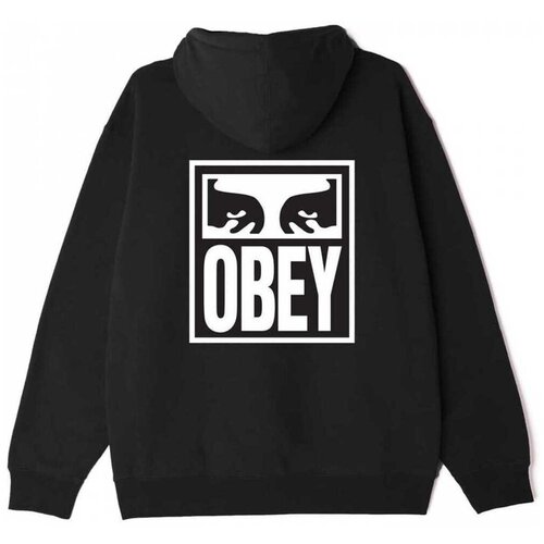 Obey Puloverji eyes icon hood Črna Cene