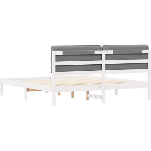  Krevetni okvir s tapiciranim uzglavljem Svijetlo siva Svjetlosiva 205.5 x 185.5 x 84.5 cm Slike