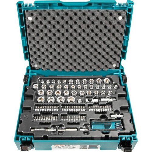 Makita 120-dijelni set nasadnih ključeva i bitova u Makpac koferu E-08713 Slike