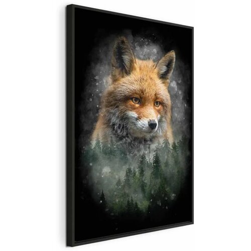  Slika - Forest Life (1 Part) Vertical 40x60 U crnom drvenom okviru Cene