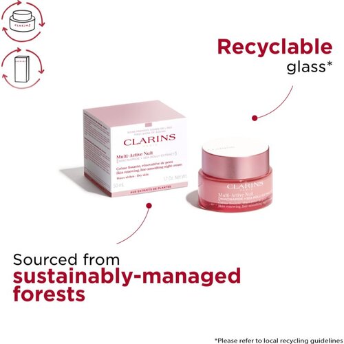 Clarins Multi-Active Night Cream Dry Skin nočna krema za obraz suha koža 50 ml za ženske Slike