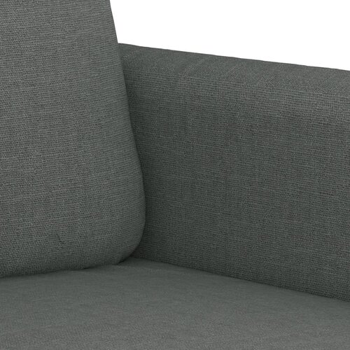  2-dijelni set sofa s jastucima tamnosivi od tkanine Slike