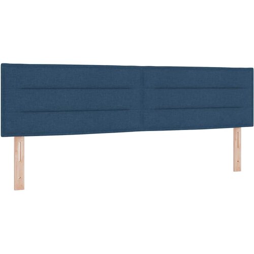  Krevet s opruga kutije s madracem Plava 180 x 200 cm tkanina Slike