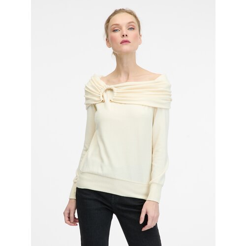 Orsay Cream women&amp;#039;s long-sleeved T-shirt - Women&amp;#039;s Slike