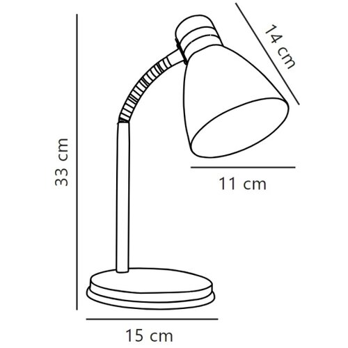Nordlux Stona lampa CYCLONE 1xE14/15W/230V bela Slike