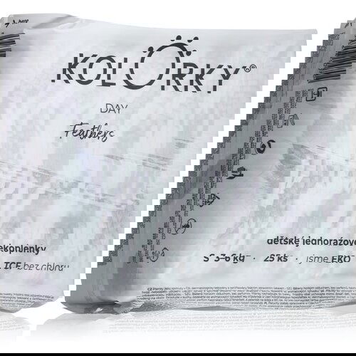 Kolorky Day Feathers jednokratne EKO pelene veličina S 3-6 Kg 25 kom Cene