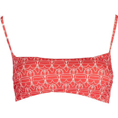 KARL LAGERFELD BEACHWEAR SWIMSUIT TOP WOMEN RED Cene