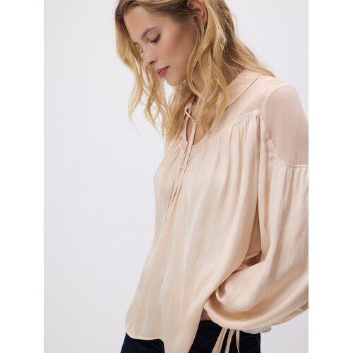 Reserved Bluza puf-rukava - krem Cene