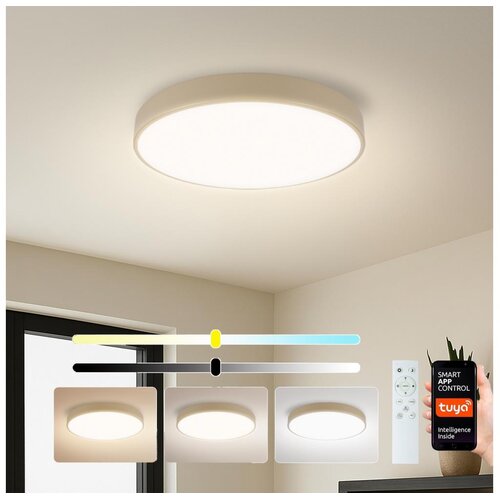  Brilagi - LED prigu&scaron;iva svetiljka POOL SMART LED/48W/230V &Oslash; 40 cm Wi‑Fi Tuya bež + daljinski upravljač Cene