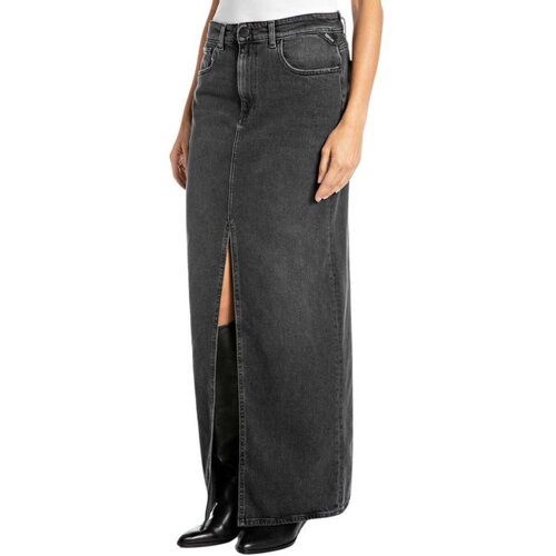 Replay maxi suknja od crnog teksasa RW9922 {739 783}098 Slike