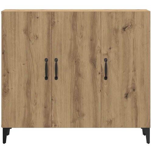  Komoda boja hrasta artisana 90 x 34 x 80 cm konstruirano drvo Smeđa Slike