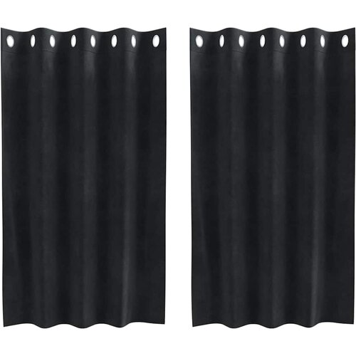  Zavjese za zamračivanje 2 pcs Crna 140 x 140 cm Bar&amp;scaron;un Slike