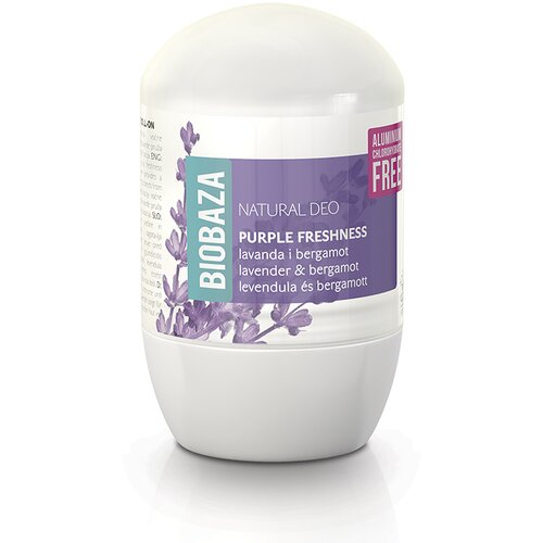 Biobaza purple freshness dezodorans roll on 50ml 93417 Slike