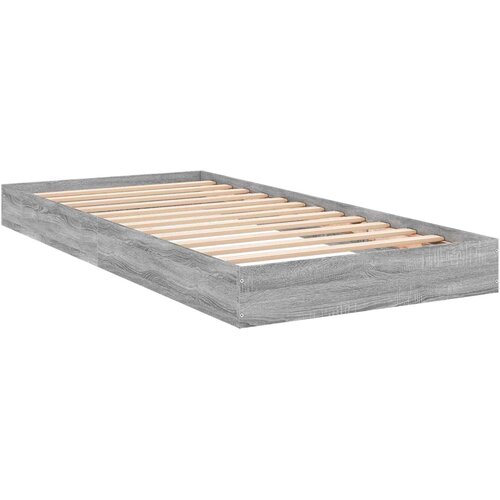  Okvir kreveta za pod Siva Sonoma 80 x 200 cm Konstruirano drvo Slike