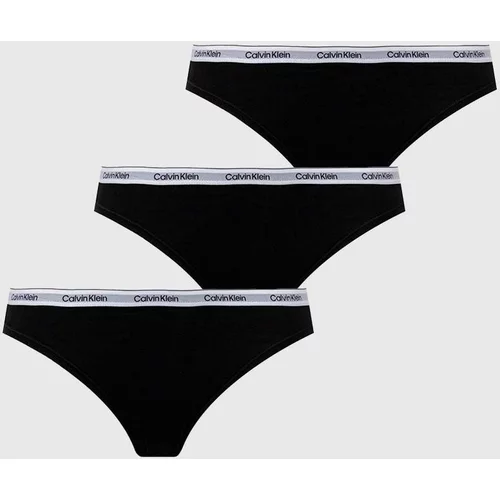 Calvin Klein Underwear Spodnjice 3-pack črna barva