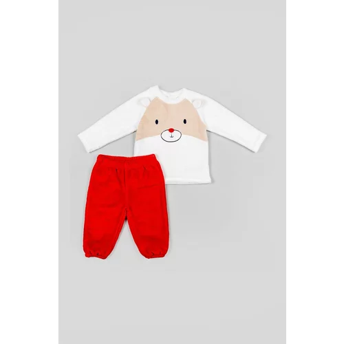 Zippy Dječja pidžama boja: crvena, s tiskom