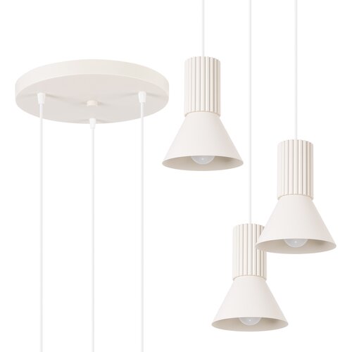 Sollux Lighting Obesna svetilka ESTRIA 3P beige, (5000093925) Cene