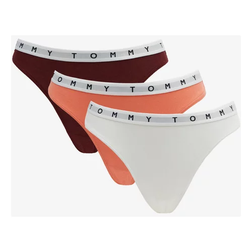 Tommy Hilfiger Underwear 3P THONG PRINT Ženske tange, bijela, veličina